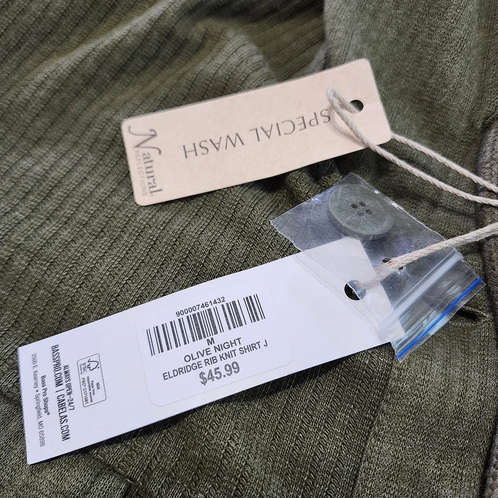 Natural Reflections Ribbed Button Front  Shacket - Picture 5 of 10